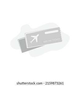 Airline ticket vector illustration. Tourism-related icon. Holiday and vacation concept