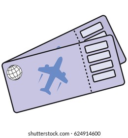 Airline tickets ,boarding pass icon Airline boarding pass ticket for traveling by plane