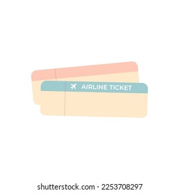 Airline travel boarding pass. Vector ticket illustration. 