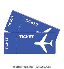 Airline travel boarding pass. Vector ticket illustration.