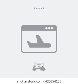 Airline web services icon