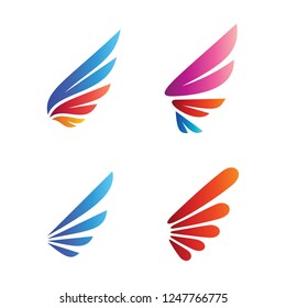 Airline wings Logo Design Template