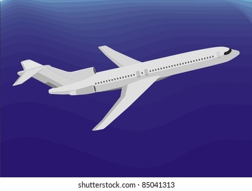 airliner - airplane - plane vector