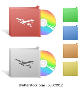 Airliner. Box with compact disc.