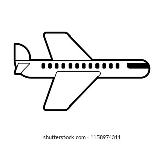 Airliner icon sign. aircraft symbol. Vector illustration