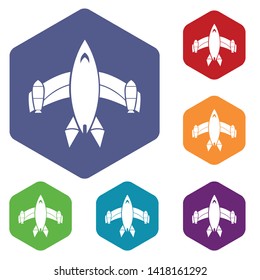 Airliner icon. Simple illustration of airliner vector icon for web
