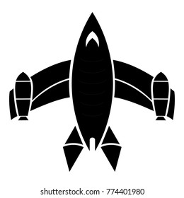 Airliner icon. Simple illustration of airliner vector icon for web