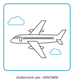 airliner icon. Vector illustration