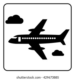 airliner icon. Vector illustration