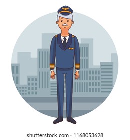 Airliner pilot cartoon