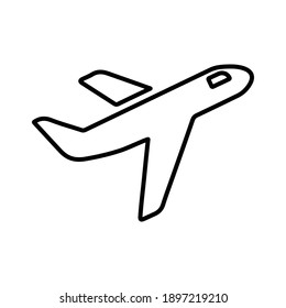 Airlines, flying, aviation, wings line icon. Outline vector.