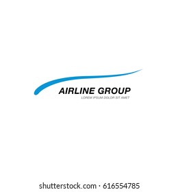 Airlines logo template design
