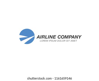 airlines logo template design, vector illustration