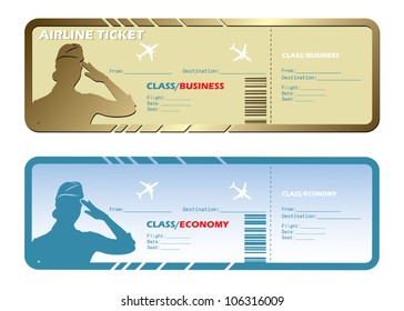 Airlines tickets - vector illustration