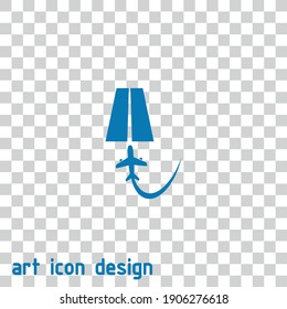 icono vector de aerolíneas en un fondo abstracto