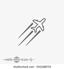 icono vector de aerolíneas en fondo gris