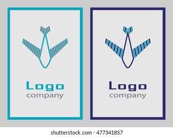 Airlines - vector logo concept. Aircraft illustration. Tickets company. Minimal classic style. Airplane silhouette sign for transportation and travel company. Travel agency