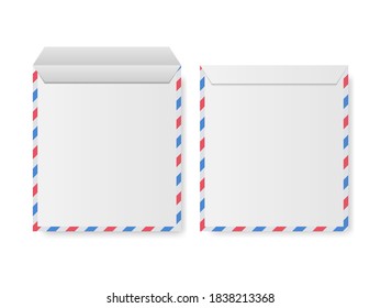 Airmail Envelope Border - Vector Illustration.
