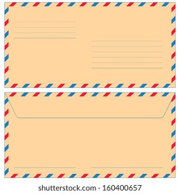 Airmail envelope for various design