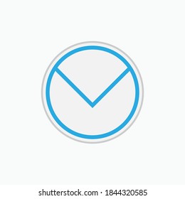 Airmail Icon. Correspondence Symbol - Vector Logo Template.