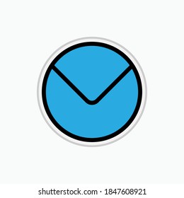 Airmail Icon. Correspondence Symbol - Vector Logo Template.