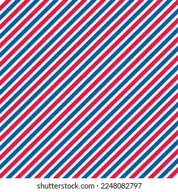 Airmail Red White Blue Diagonal Stripe Pattern Design