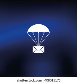 Airmail shipping delivery icon.