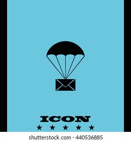 Airmail shipping delivery icon.