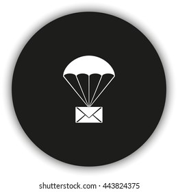 Airmail shipping delivery icon.