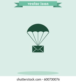 Airmail shipping delivery icon.