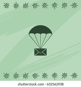 Airmail shipping delivery icon.
