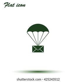 Airmail shipping delivery icon. Mail Icon Vector. 