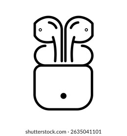 Airphone icon on white background