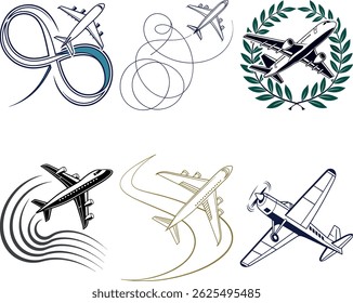 airplain bundle set for graphic designer