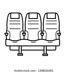 Airplaine seats icon