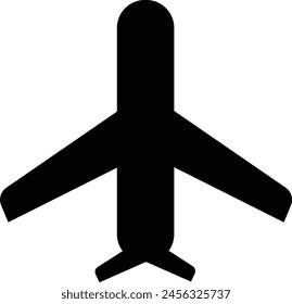 Icono de Vector de sentimiento de avión eps 10 