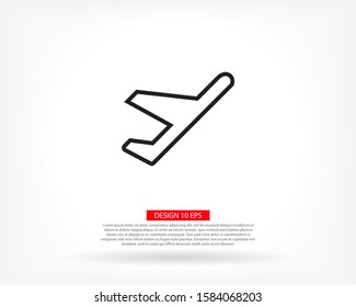 airplane 10 eps bond icon design vector graphics