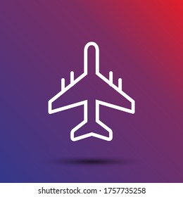 airplane 10 eps bond icon design vector graphics