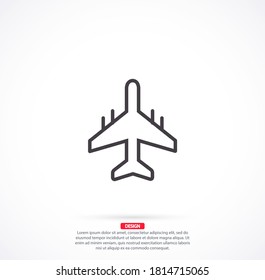 Flugzeug 10 eps Bond Icon Design Vektorgrafik