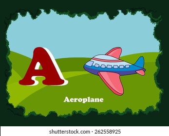 A for airplane