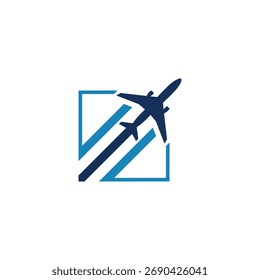 Estilo moderno del logotipo abstracto del avión
