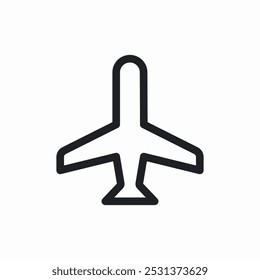 airplane aeroplain icon sign vector