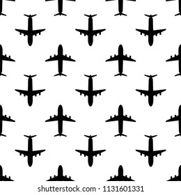Icono de avión Icono de patrón sin inconvenientes Ilustración de arte de vectores