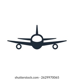 Avião. Voo aéreo. Ícone de ilustração vetorial isolado no plano de fundo branco.