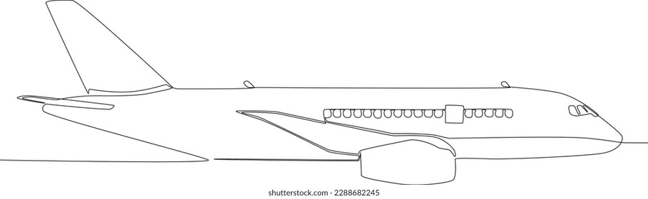 Ein Flugzeug in der Luft. Einzeilentext für Pilot und Flugzeug