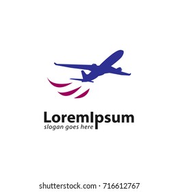 Airplane or aircraft design logo