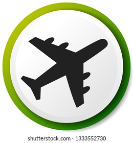 Airplane, airline, aircraft icon. Icon for flight themes