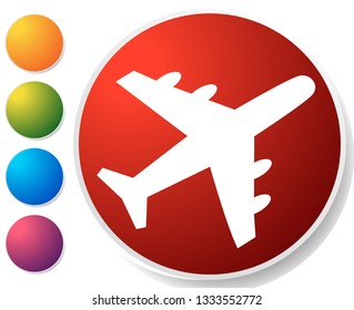 Airplane, airline, aircraft icon. Icon for flight themes