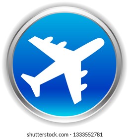 Airplane, airline, aircraft icon. Icon for flight themes