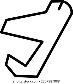 Airplane Airport Flight Outline Icon